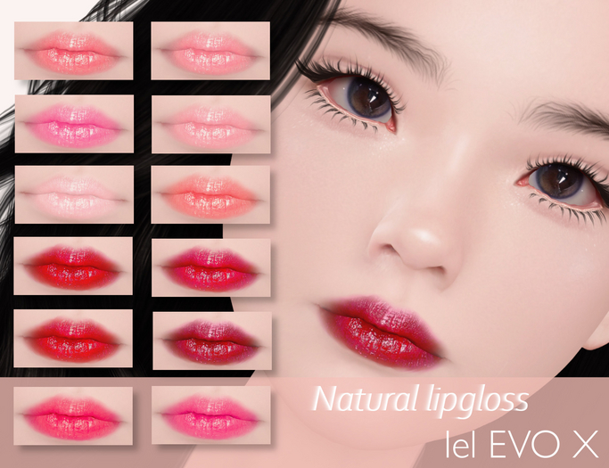 Chewingum Natural Lipgloss HD evox applier BOX