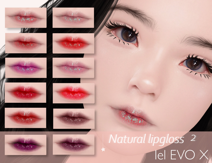 Chewingum Natural 2 Lipgloss HD evox applier BOX
