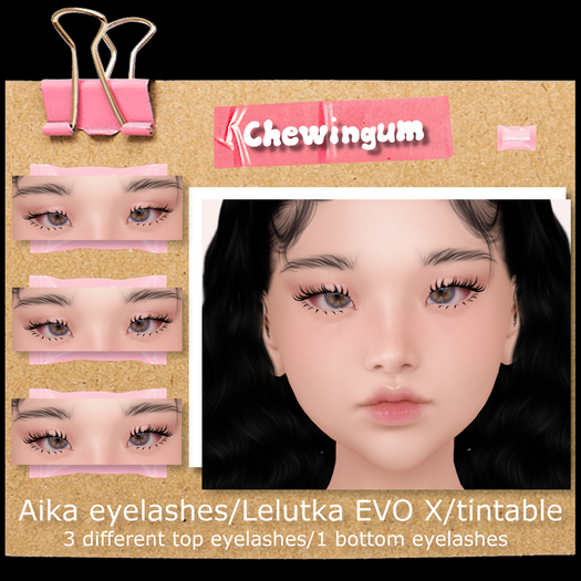 Chewingum AIKA EYELASHES LELUTKA EVO X BOX