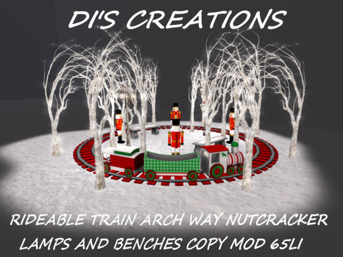 RIDEABLE TRAIN ARCH WAY NUTCRACKER