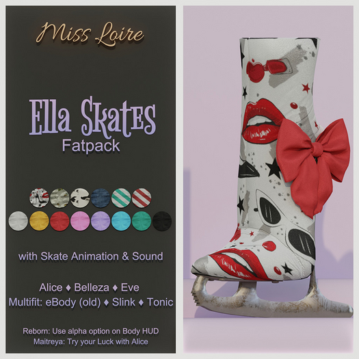 .: Miss Loire :. Booties *Ella* Skates  *AIO* (wear2unpack)