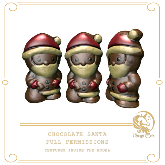 Full Perm Chocolate Santa