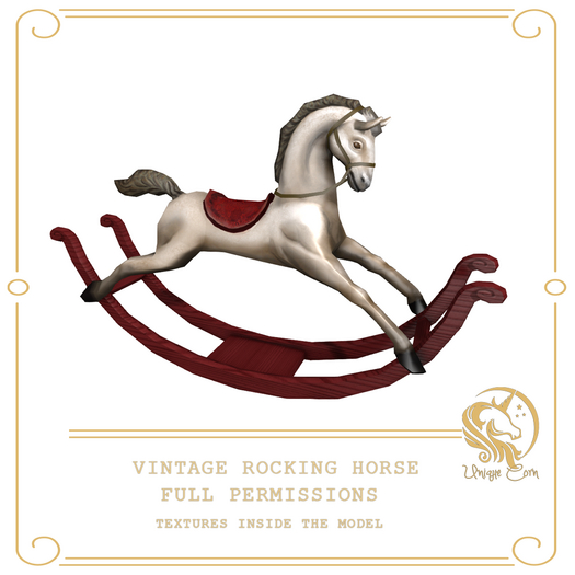 Full Perm Vintage Rocking Horse