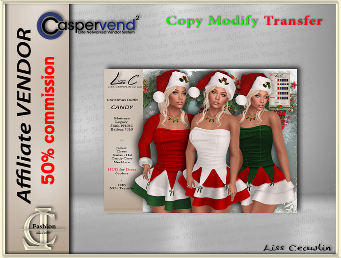 LC Affiliate Vendor [Christmas] - Candy Outfit  [1 vendor]