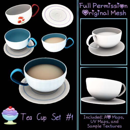 [Sherbert] Full Perm Tea Cup Set #1 (ADD)
