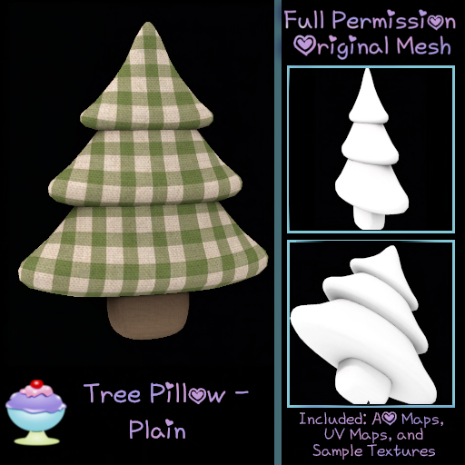 [Sherbert] Full Perm Tree Pillow - Plain (ADD)