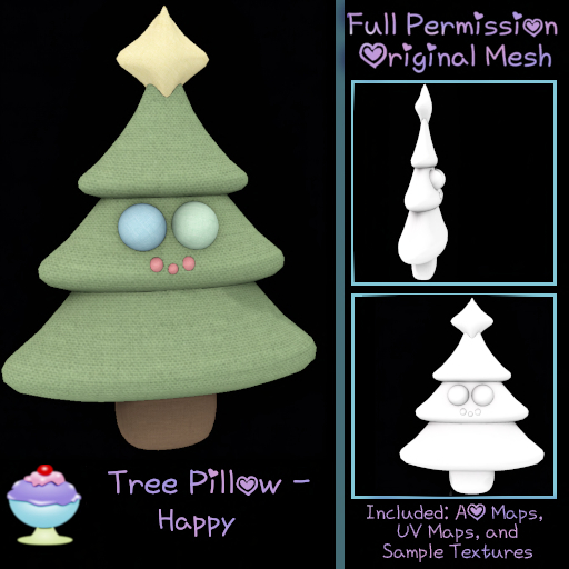 [Sherbert] Full Perm Tree Pillow - Happy (ADD)