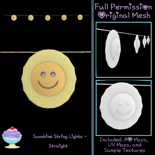 [Sherbert] Full Perm Sunshine String Lights - Stright (ADD) (Retirement Sale)