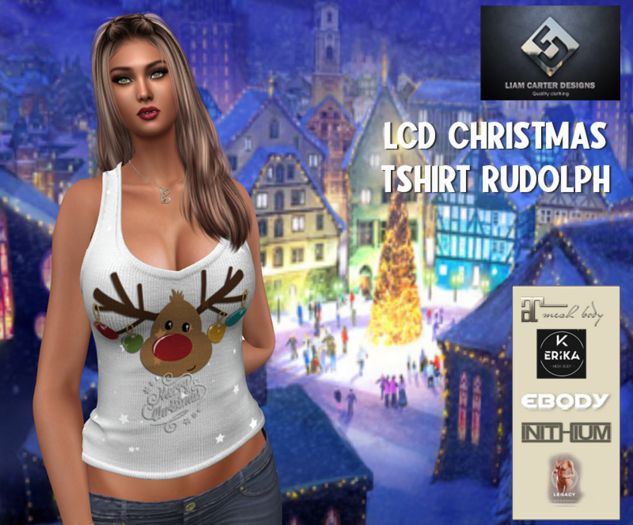 LCD Christmas Tshirt Rudolph