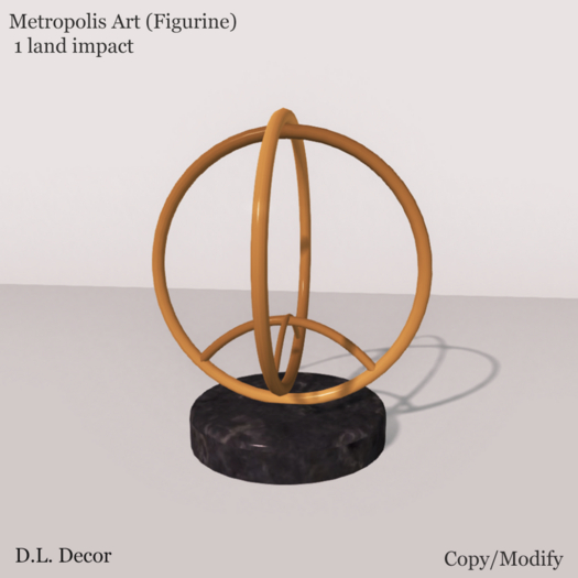 D.L. Decor Metropolis Art Sculpture (Mesh) Promo