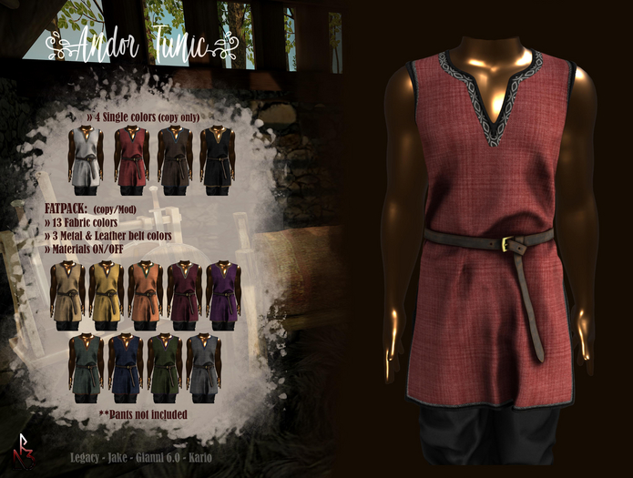//R3D// Tunic Andor - Red