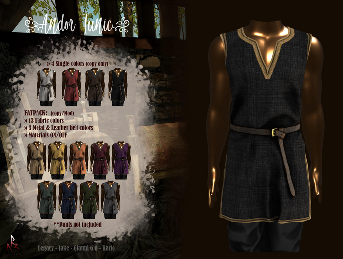 //R3D// Tunic Andor - Black