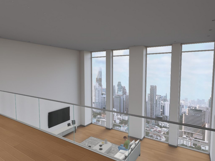  RENTAL: NYC Penthouse Unfurnished Apartment Skybox 4106B <500L pw