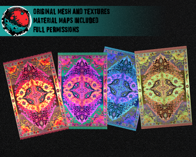 ::T:: Materials Texture: Rainbow Persian Rug Kit 1a-d (15% off)