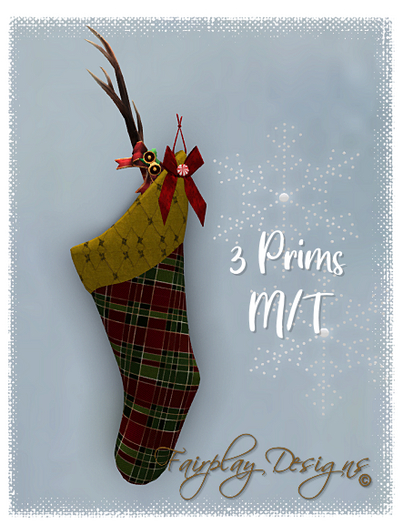 ~FDA~Cozy Cabin Christmas Stocking2~