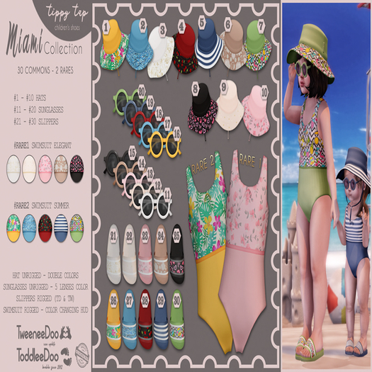 .Tippy.Tap. Miami - #28 Slippers Scarlet (TD)