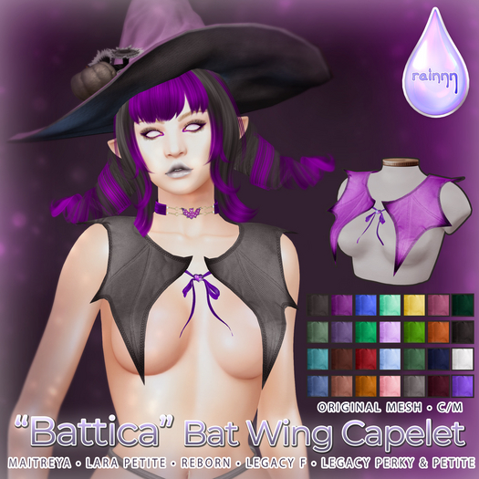 rainnn Battica Bat-Wing Capelet [FATPACK]