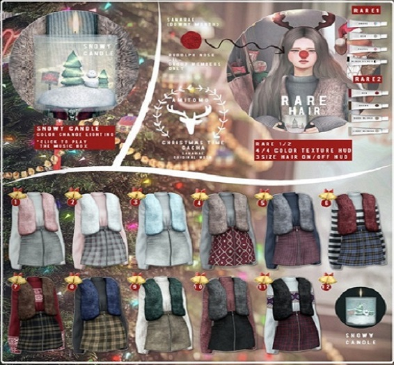 AMITOMO / Christmas Time GACHA / M / 9