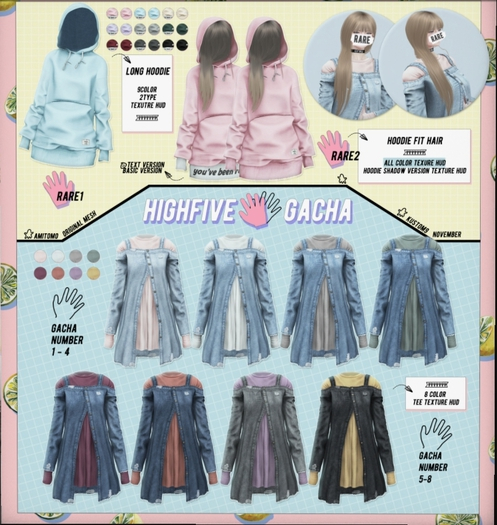 AMITOMO / Highfive GACHA / M /  3