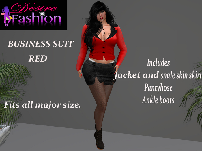  Business Suit Red plain
