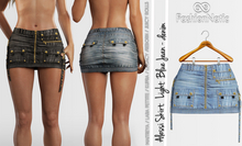 Alessi Skirt Light Blue Jeans - Denim - Maitreya Lara, Lara Petite, Kupra , Legacy, Reborn, Juicy Rolls - FashionNatic