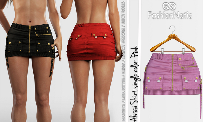 Alessi Skirt Pink - Maitreya Lara, Lara Petite, Kupra Original, Legacy, Reborn, Juicy Rolls - FashionNatic
