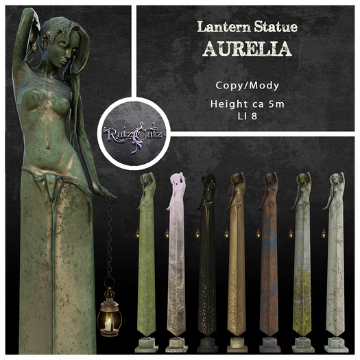 .: RatzCatz :. Lantern Statue *Aurelia* BOX