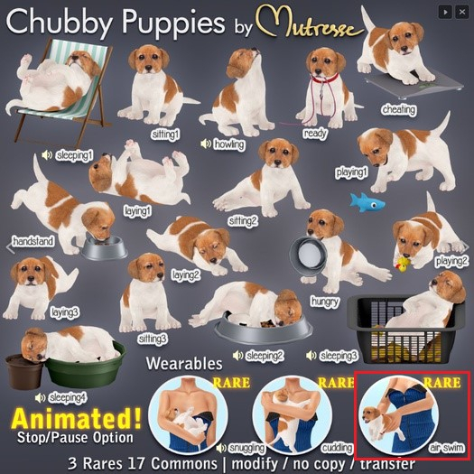20-Mutresse-Air Swim-Chubby Puppies RARE