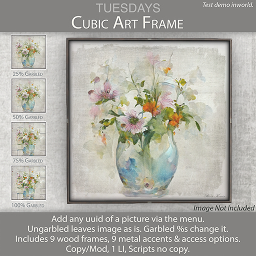 Tuesdays Cubic Art Frame
