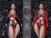 Wyomia Open Trenchcoat & Lingerie Set, 70 + colors, .Luna Chelsea