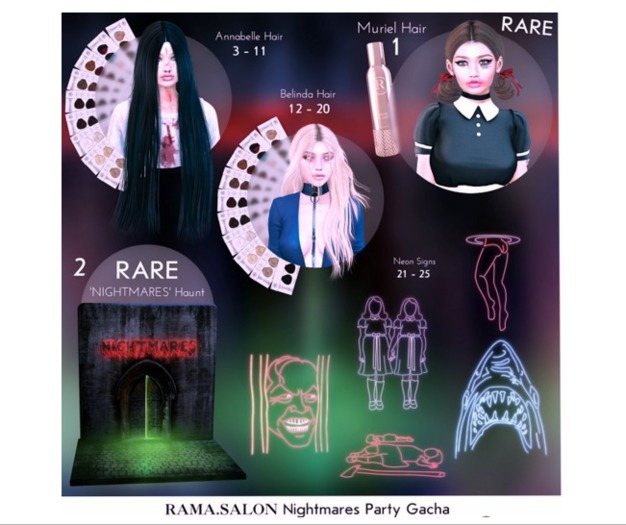 RAMA.SALON - Muriel Hair 'EXCLUSIVE' Rezz Me RARE