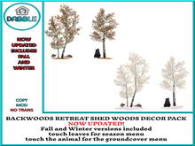 .:TT:.  BACKWOODS RETREAT SHED WOODS DECOR PACK BOX
