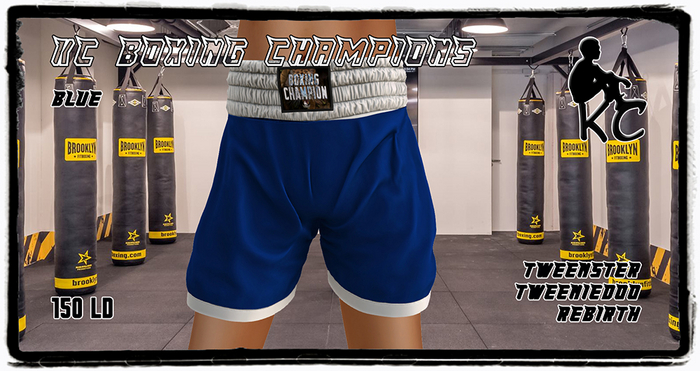 KC Boxing Shorts Champion Blue