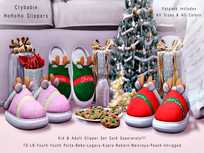 "Crybabie" HoHoHo Slippers (FATPACK)