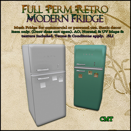 Full Perm Retro Modern Fridge