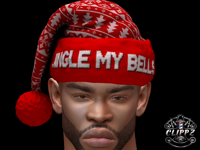 CLIPPZ RED SANTA HAT -  JINGLE MY BELLS