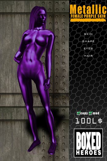 Female Metallic Skin(PURPLE) - BOXED HEROES