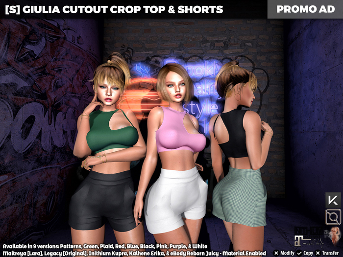 [S] Giulia Cutout Crop Top & Shorts Demo