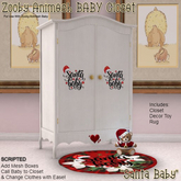 SANTA BABY - Zooby BABY DECOR ONLY Closet (Boxed)