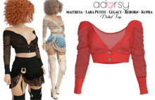 adorsy - Della Top Red - Maitreya/Legacy-Nerido/Lara Petite/Kupra/Reborn-Juicy