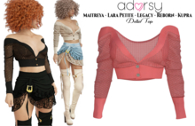 adorsy - Della Top Coral - Maitreya/Legacy-Nerido/Lara Petite/Kupra/Reborn-Juicy