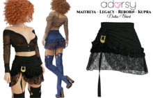 adorsy - Della Skirt Dark Black - Maitreya/Legacy-Nerido/Lara Petite/Kupra/Reborn-Juicy