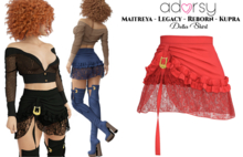 adorsy - Della Skirt Red - Maitreya/Legacy-Nerido/Lara Petite/Kupra/Reborn-Juicy