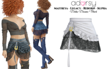 adorsy - Della Denim Skirt White - Maitreya/Legacy-Nerido/Lara Petite/Kupra/Reborn-Juicy