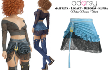 Della Denim Skirt - Maitreya Denim Skirt Reborn Denim Skirt Legacy Denim Skirt Rolls Denim Skirt
