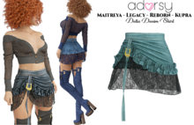 adorsy - Della Denim Skirt Petrol - Maitreya/Legacy-Nerido/Lara Petite/Kupra/Reborn-Juicy