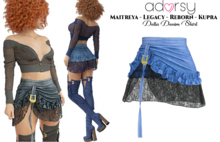 adorsy - Della Denim Skirt Cornflower - Maitreya/Legacy-Nerido/Lara Petite/Kupra/Reborn-Juicy