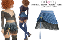 adorsy - Della Denim Skirt Blue - Maitreya/Legacy-Nerido/Lara Petite/Kupra/Reborn-Juicy