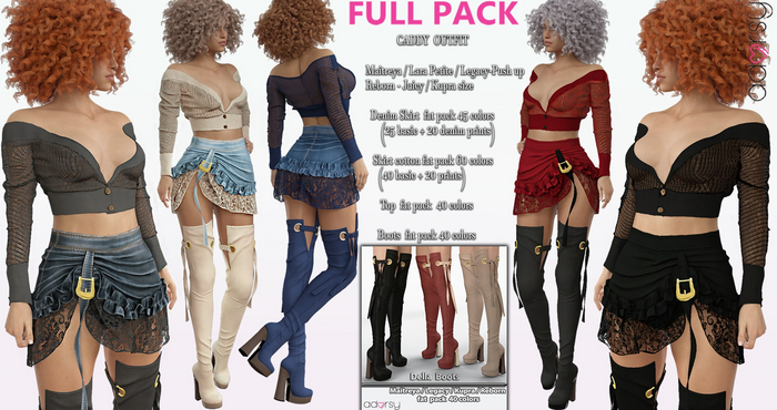 adorsy - Della SET BUY ALL PACK - Maitreya/Legacy-Nerido/Lara Petite/Kupra/Reborn-Juicy