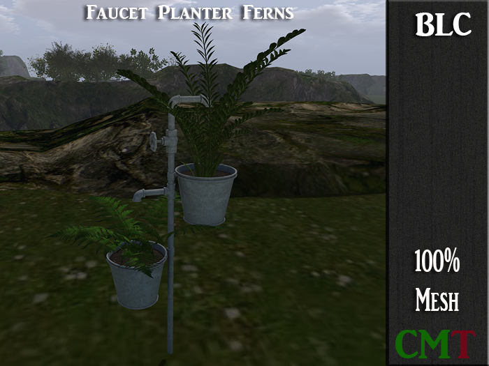 BLC Faucet Planter Ferns